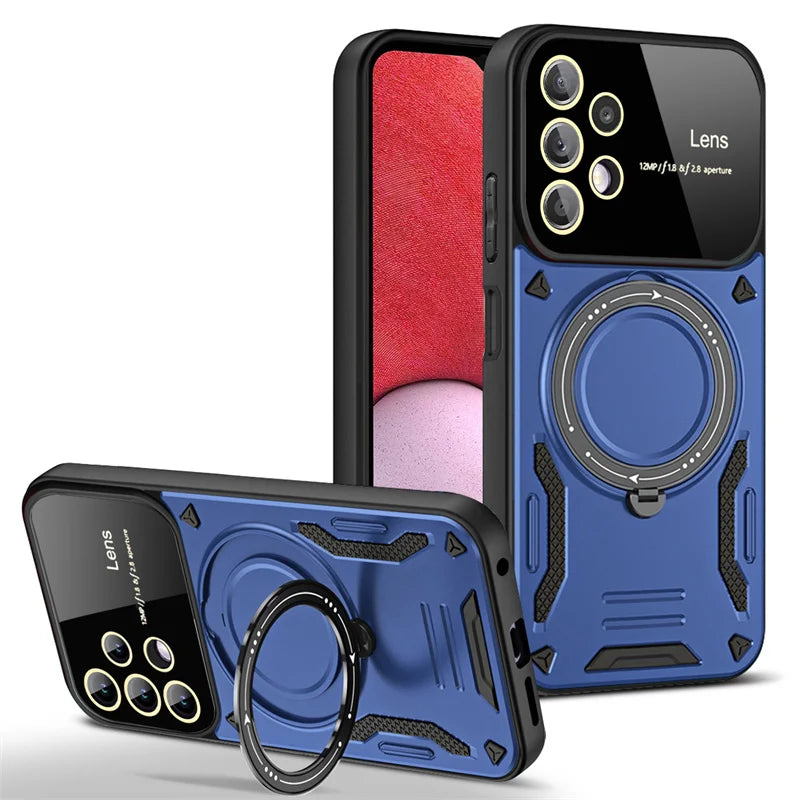 Magsafe Wireless Charging  Ring Stand Case For Samsung