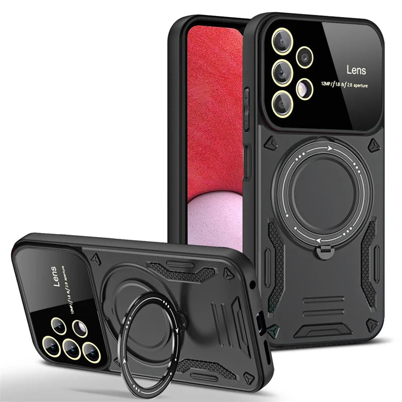 Magsafe Wireless Charging  Ring Stand Case For Samsung