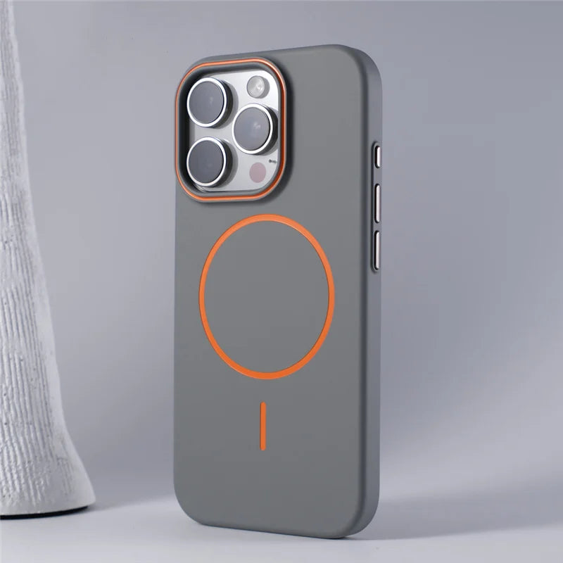 Frosted Ultrathin Magnetic Wireless Charge Magsafe Hard Case For iPhone