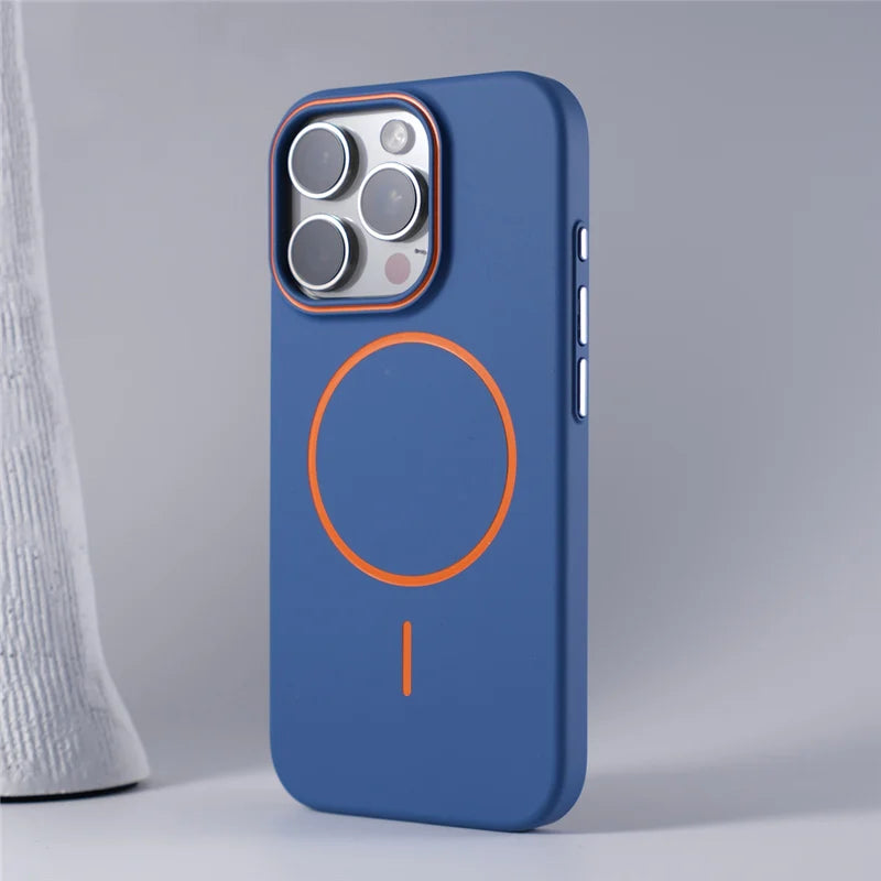 Frosted Ultrathin Magnetic Wireless Charge Magsafe Hard Case For iPhone