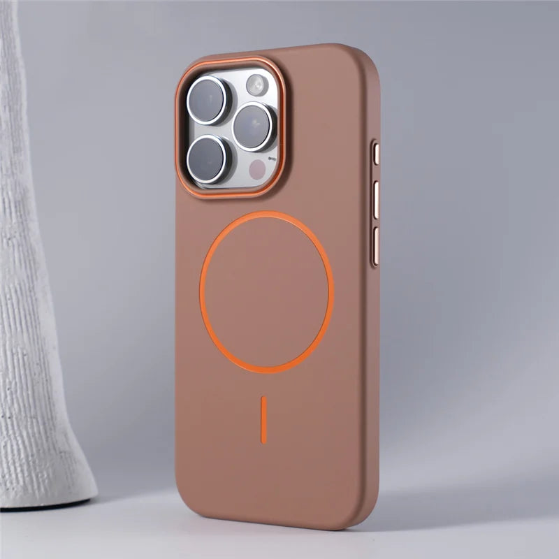 Frosted Ultrathin Magnetic Wireless Charge Magsafe Hard Case For iPhone