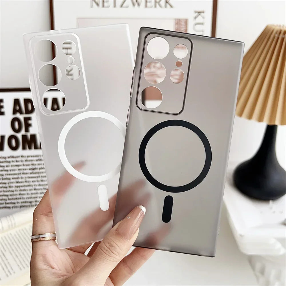 Magsafe Magnetic Matte Slim Hard Case for Samsung