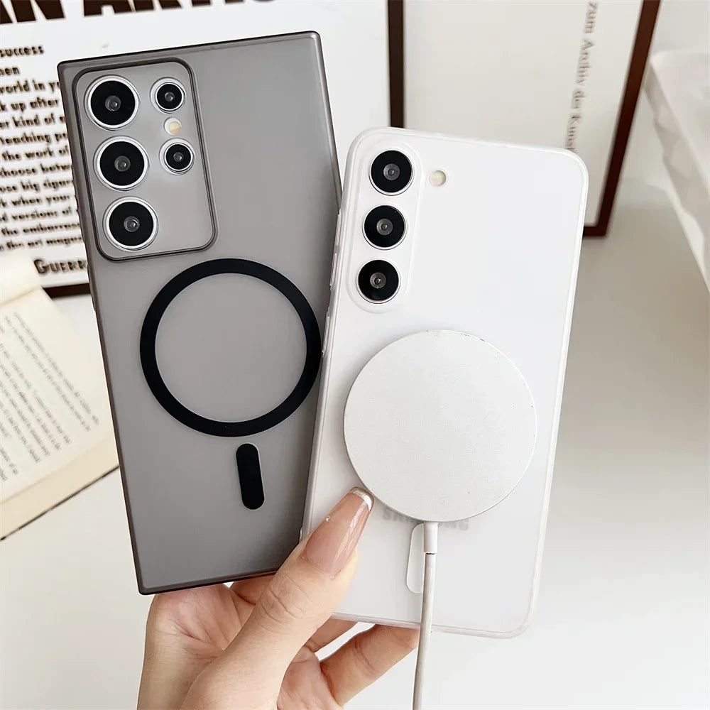 Magsafe Magnetic Matte Slim Hard Case for Samsung