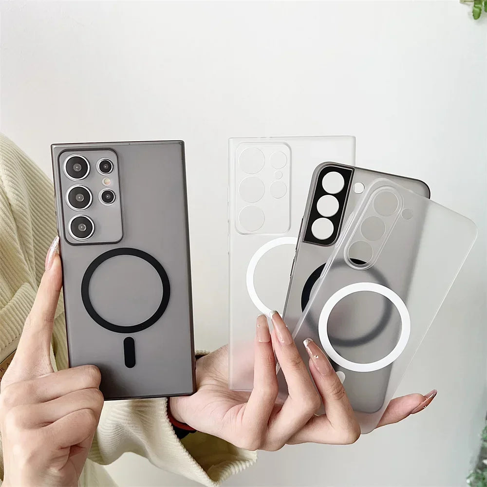 Magsafe Magnetic Matte Slim Hard Case for Samsung