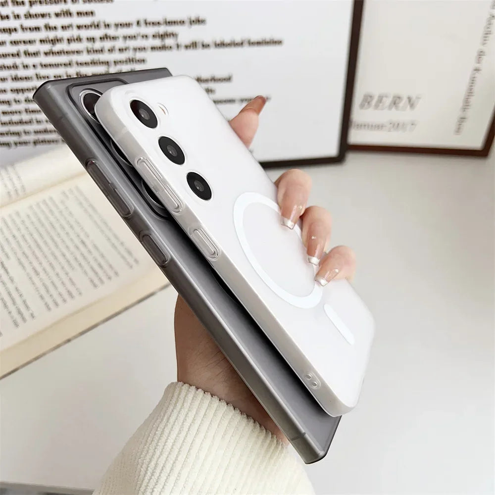 Magsafe Magnetic Matte Slim Hard Case for Samsung