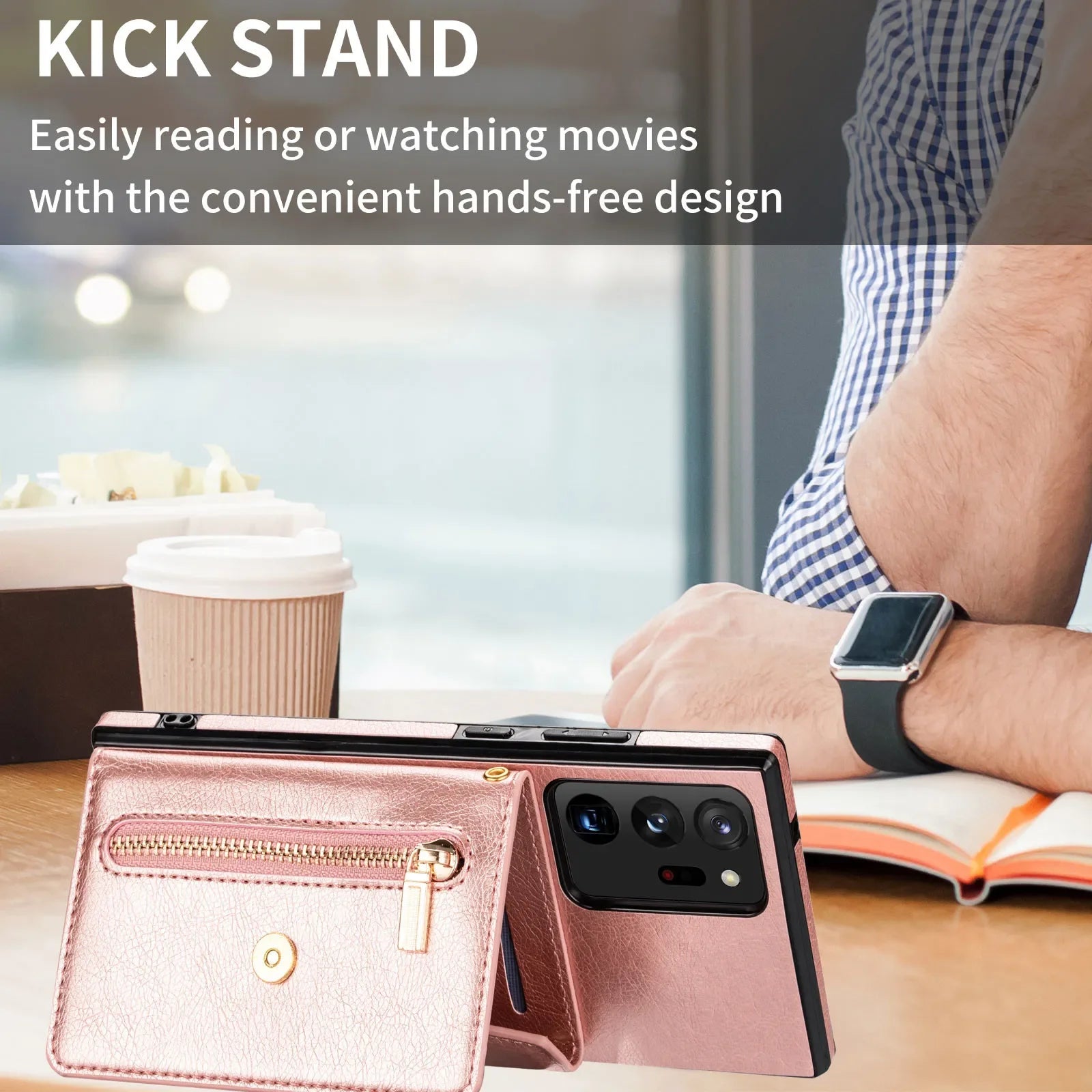 Zipper Wallet  Leather Crossbody Case for Samsung