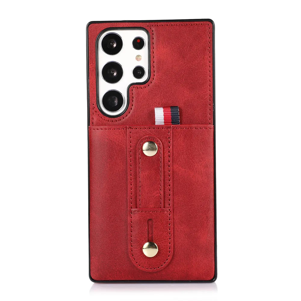 Luxury Leather Wallet Card Slots Magnetic ShockCase For Samsung