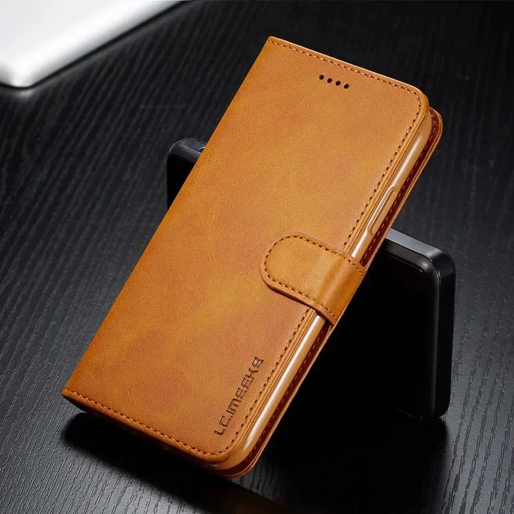 Luxury Flip Cover Card Slot Leather Wallet Case for iPhone