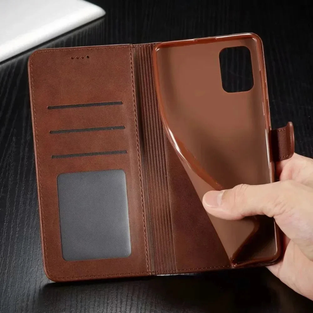 Luxury Flip Cover Card Slot Leather Wallet Case for iPhone