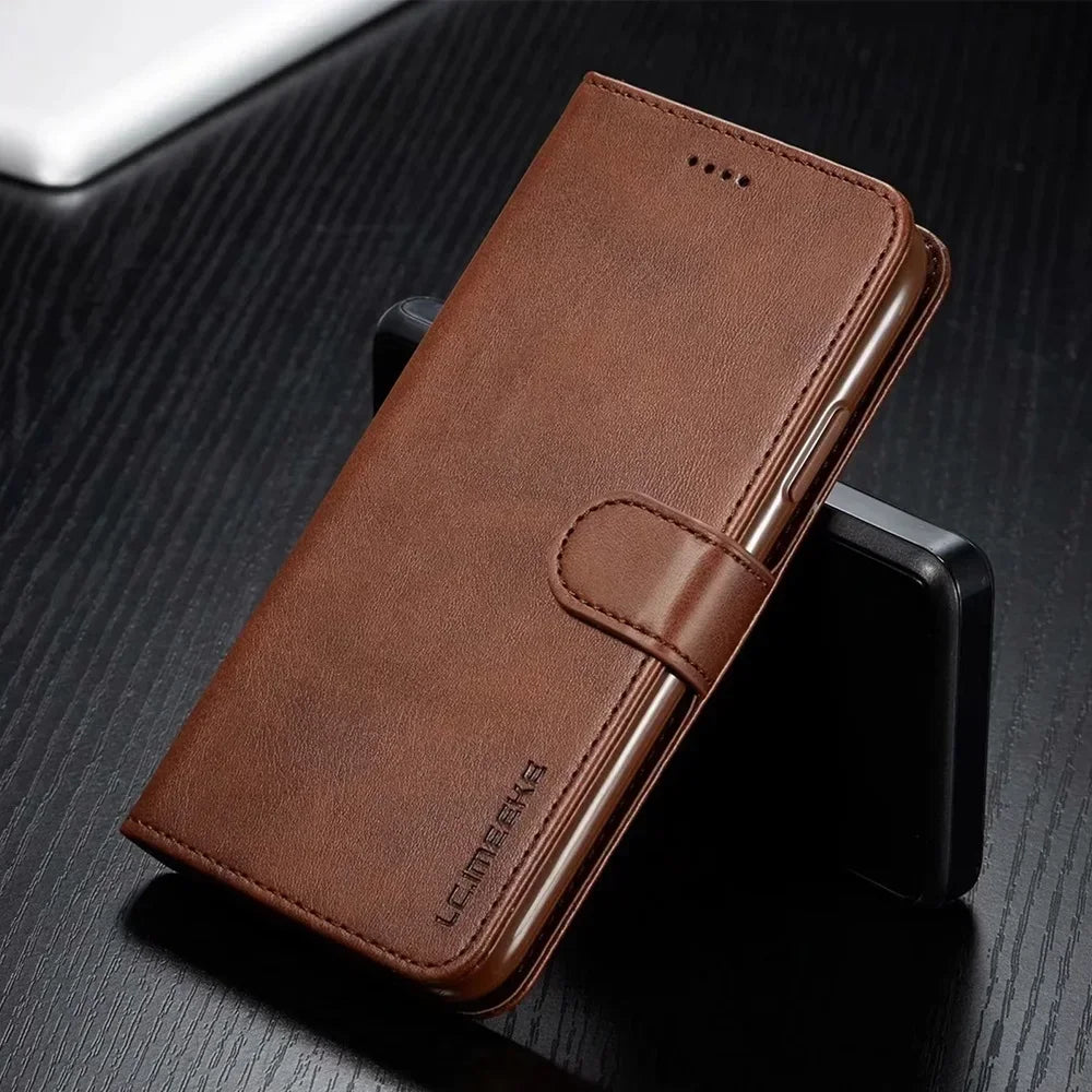 Luxury Flip Cover Card Slot Leather Wallet Case for iPhone