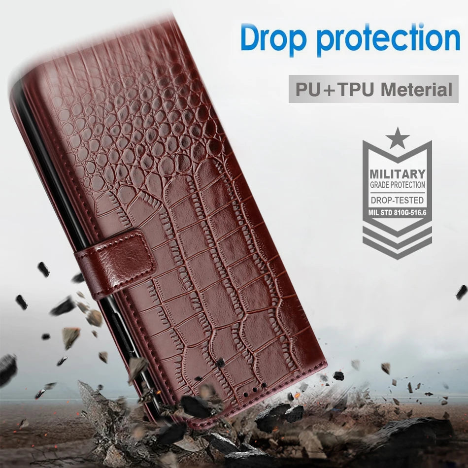 Leather Wallet  Flip Card Slot  Case For iPhone
