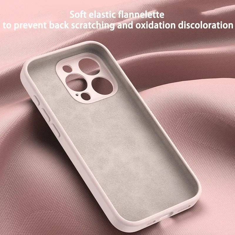 Liquid Silicone Magsafe Wireless Charging Invisible Holder  Case For iPhone