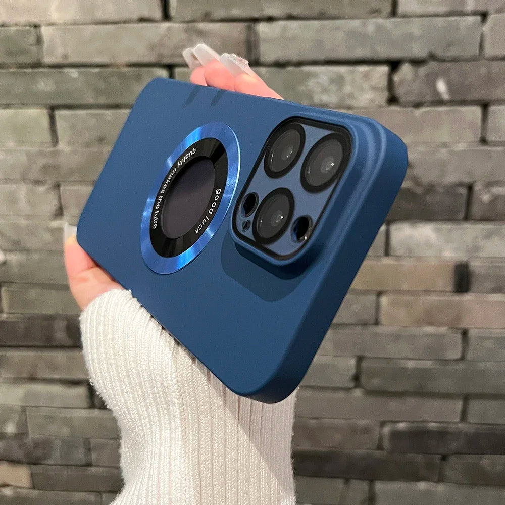 Magsafe Magnetic Solid Color Matte Hard  Case For iPhone