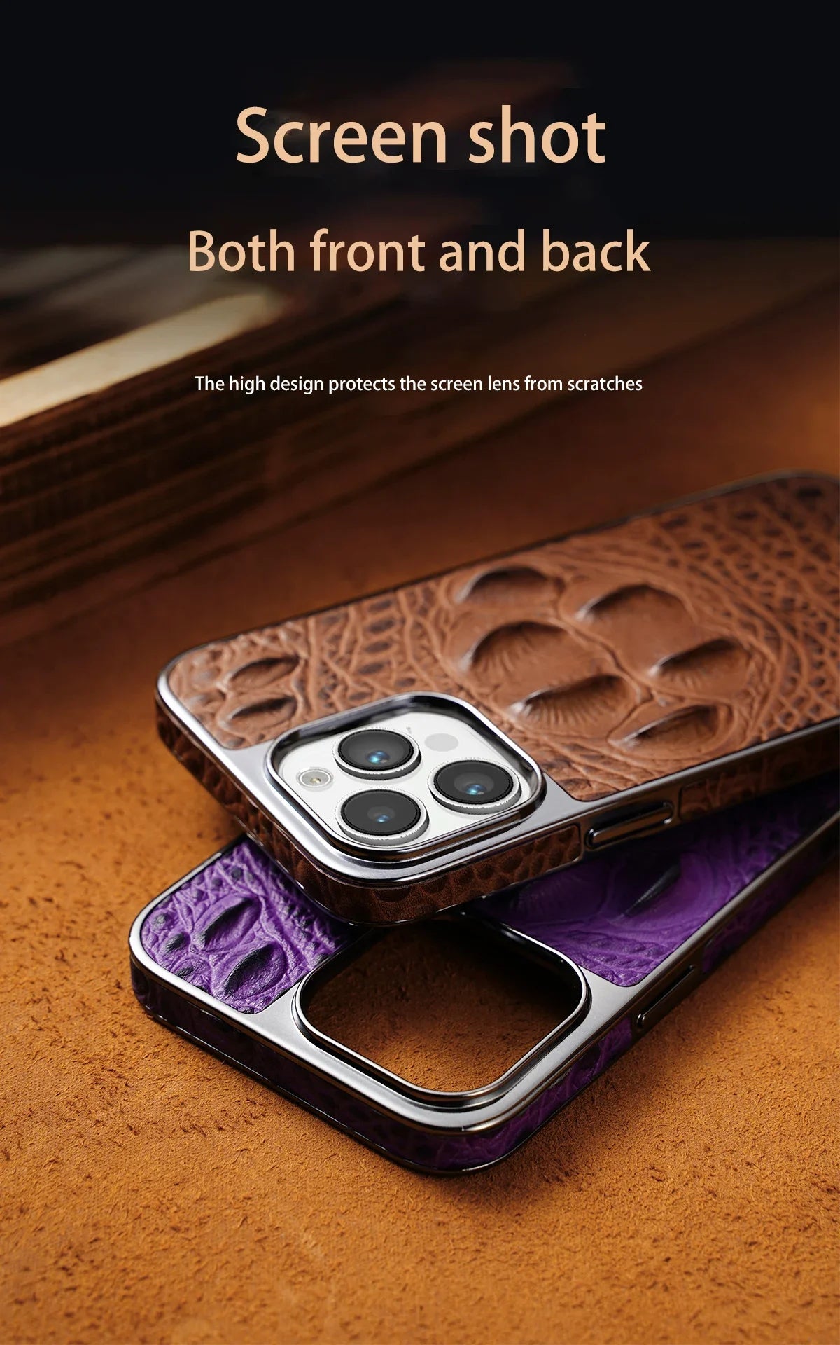 Luxury  Genuine Leather Case For iPhone