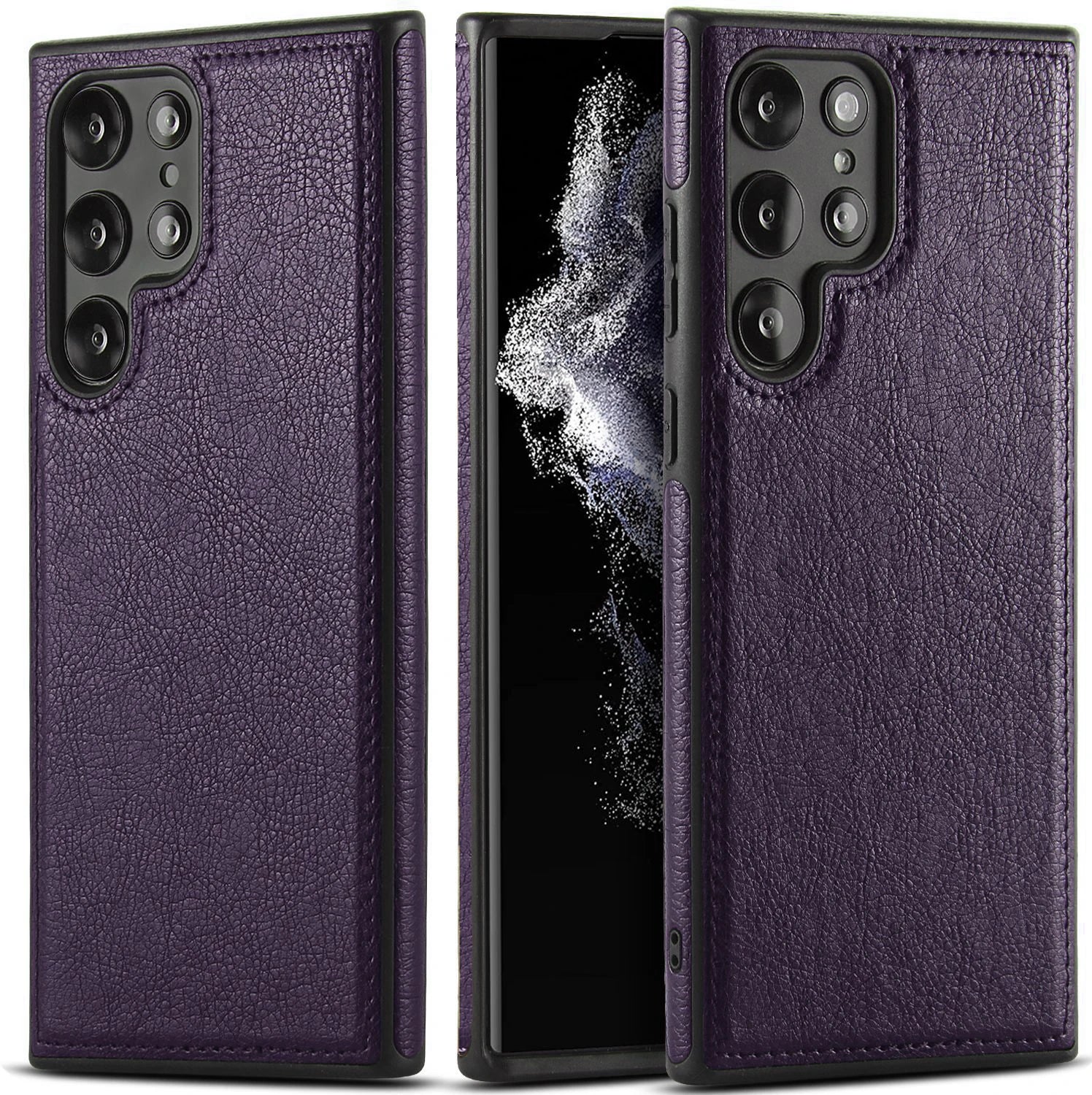 Luxury Business PU Leather Texture  Case For Samsung