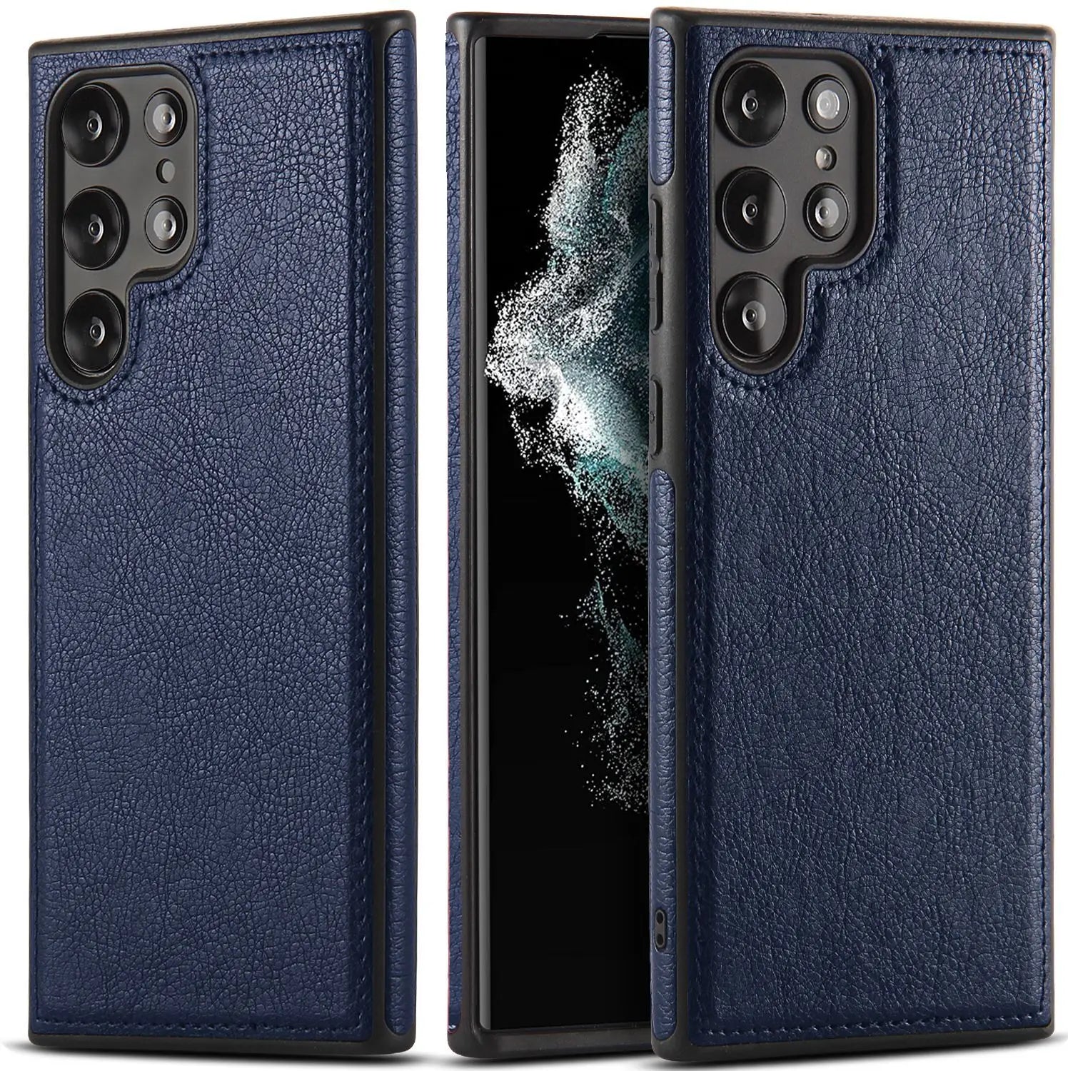 Luxury Business PU Leather Texture  Case For Samsung