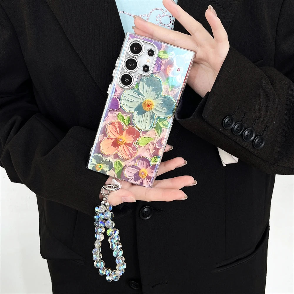 Flower Pattern Colorful Case For Samsung