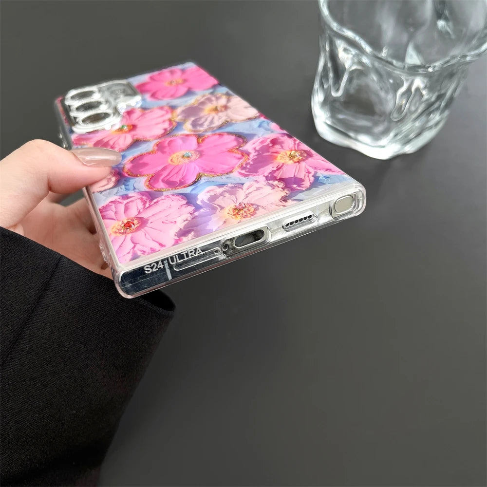 Flower Pattern Colorful Case For Samsung