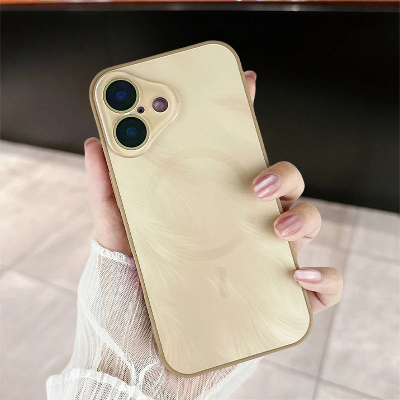 Magsafe Magnetic Gradient Flowing Phoenix Tail Pattern Case For iPhone