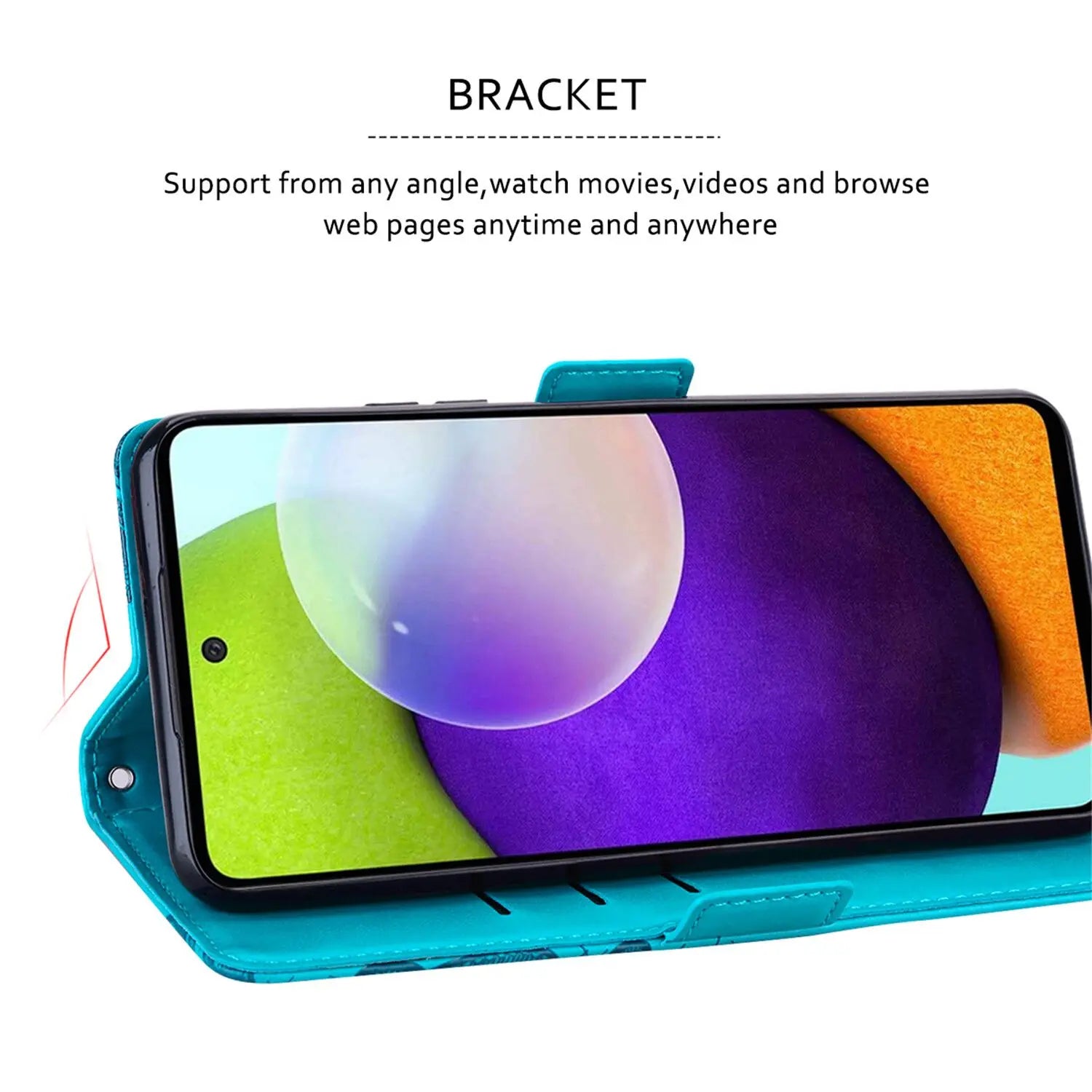 Luxury Lace Embossed Flip Leather Wallet Case For Samsung