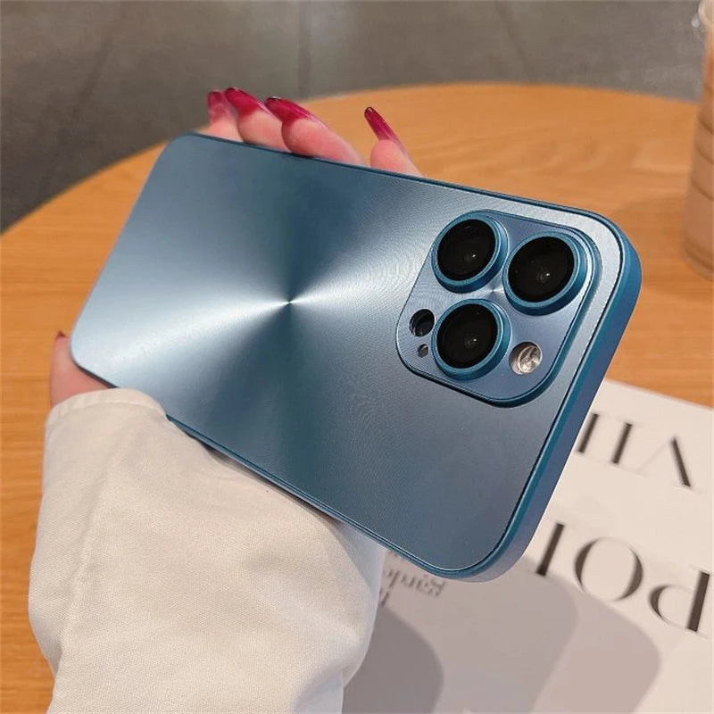 Luxury  Aurora CD Pattern Matte Case For iPhone