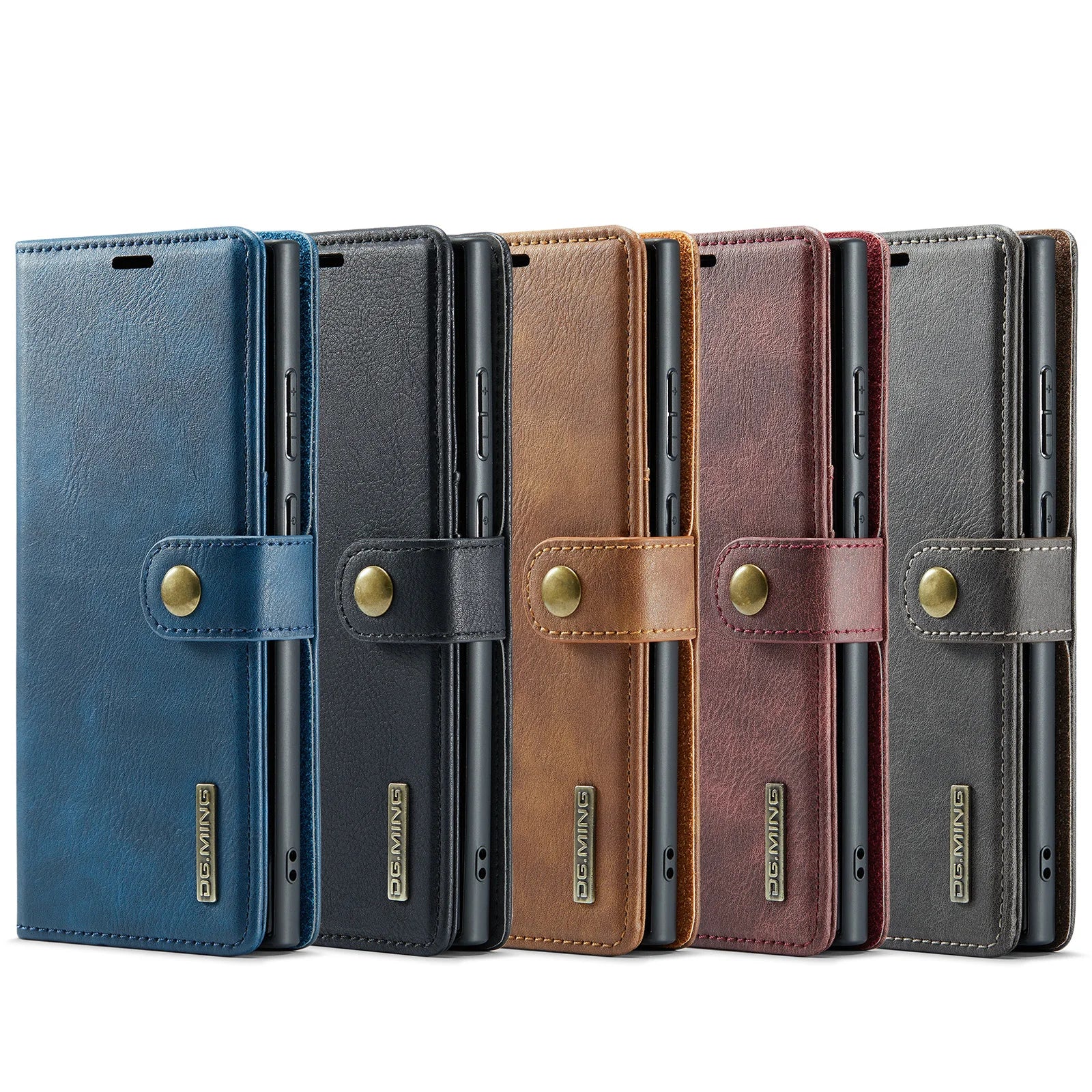 Luxury Leather Flip Magnetic Wallet Phone Case For Samsung