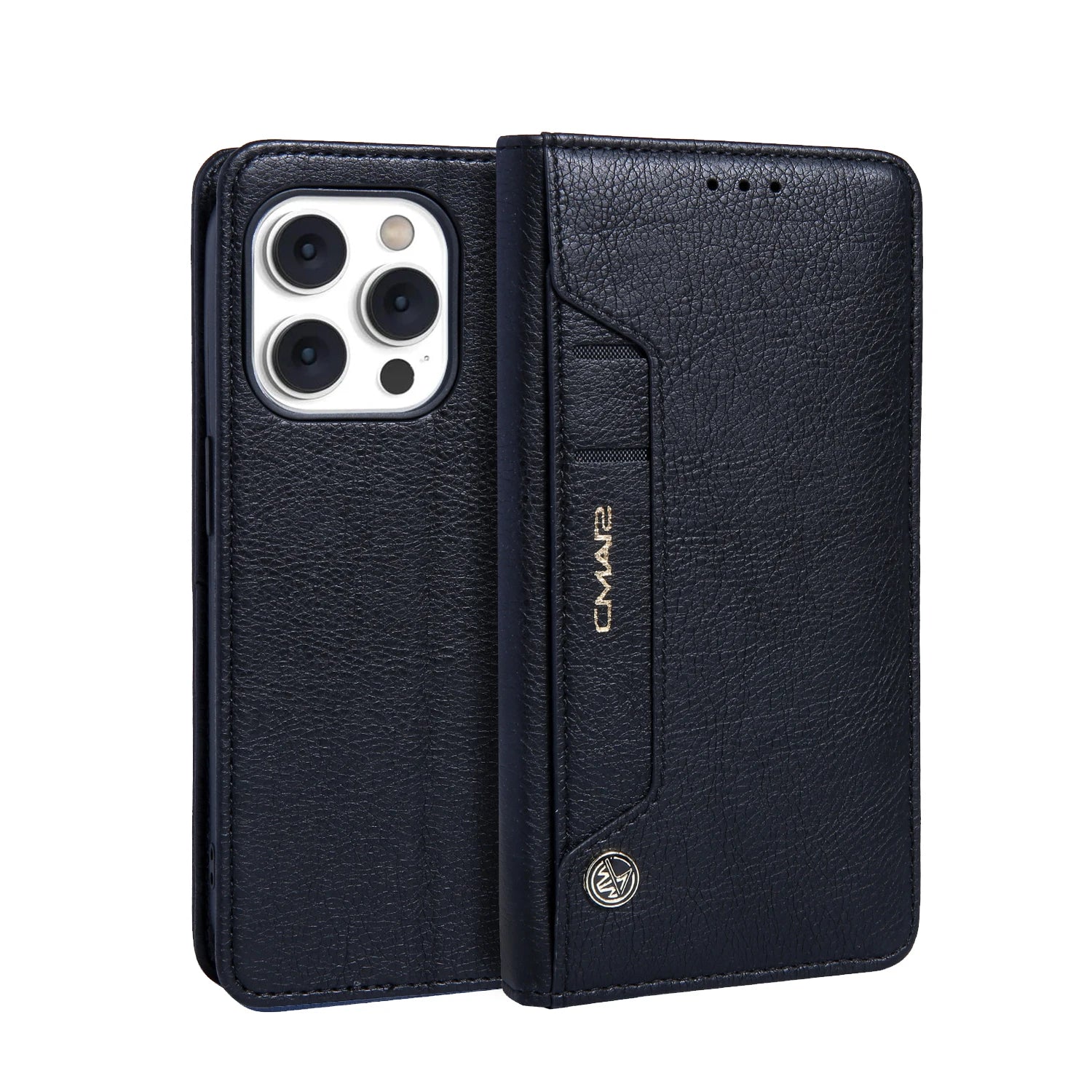 Luxury Leather  Holder Flip Wallet  cover For iPhone