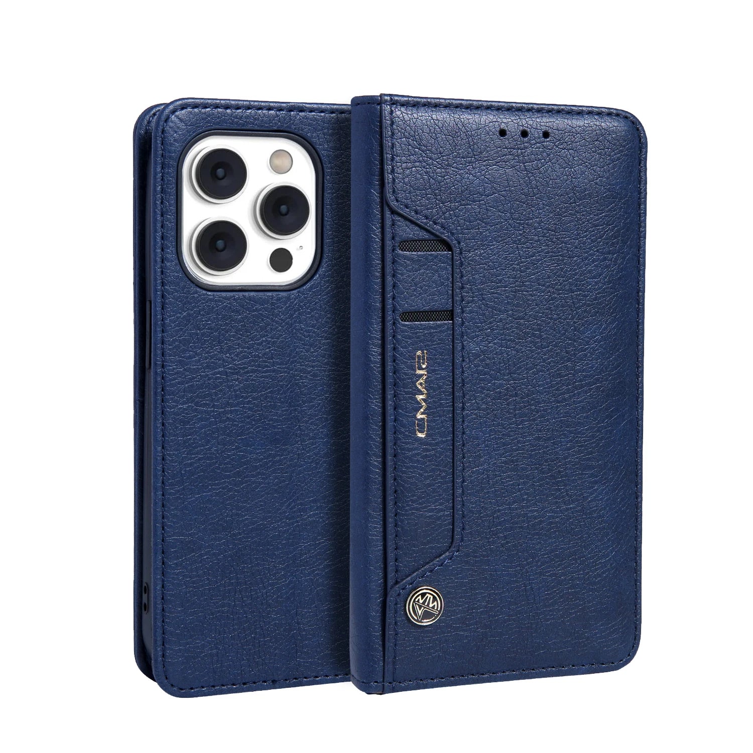 Luxury Leather  Holder Flip Wallet  cover For iPhone