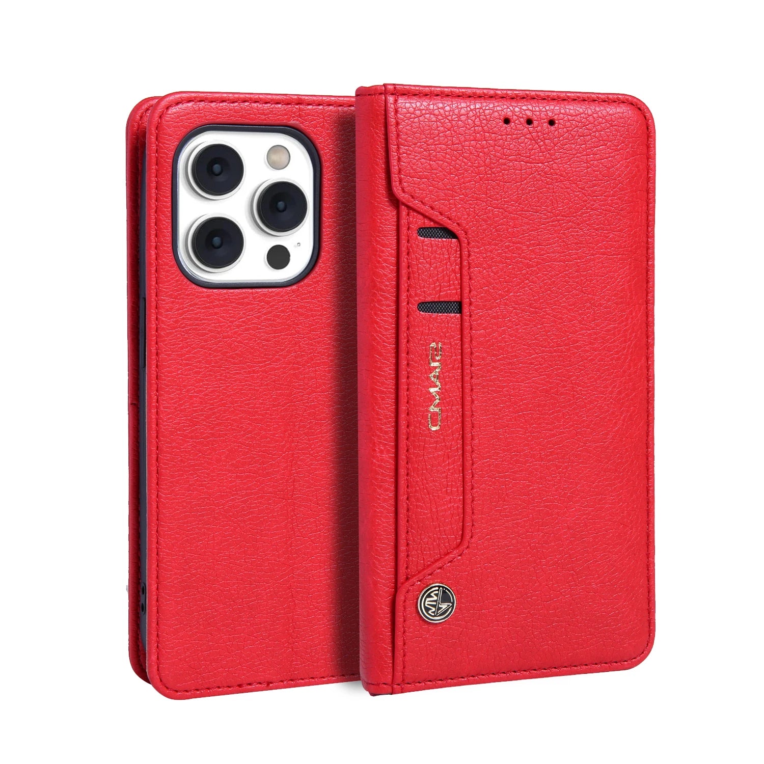 Luxury Leather  Holder Flip Wallet  cover For iPhone