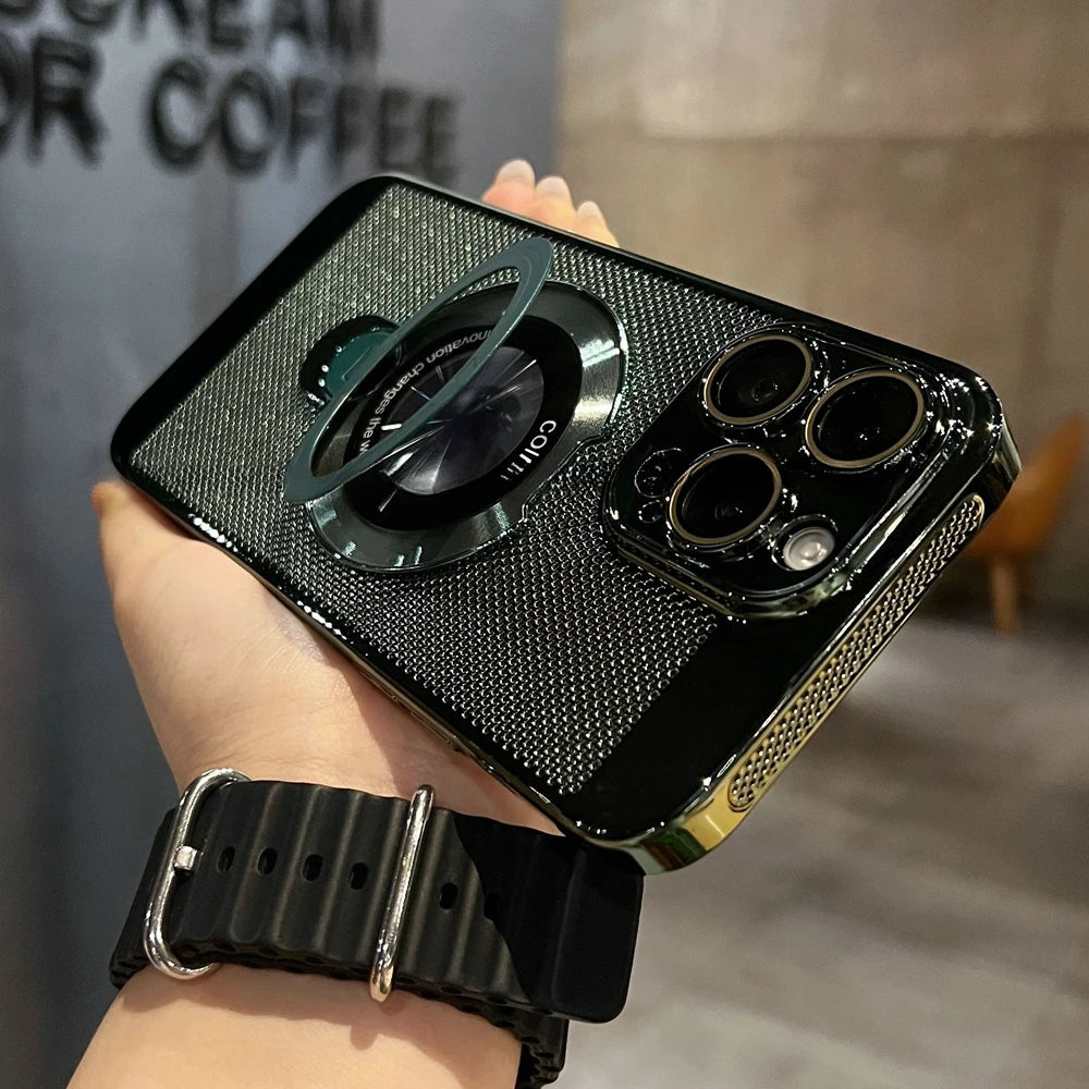 Magsafe Magnetic Stand Cooling Heat Dissipation Case for iPhone