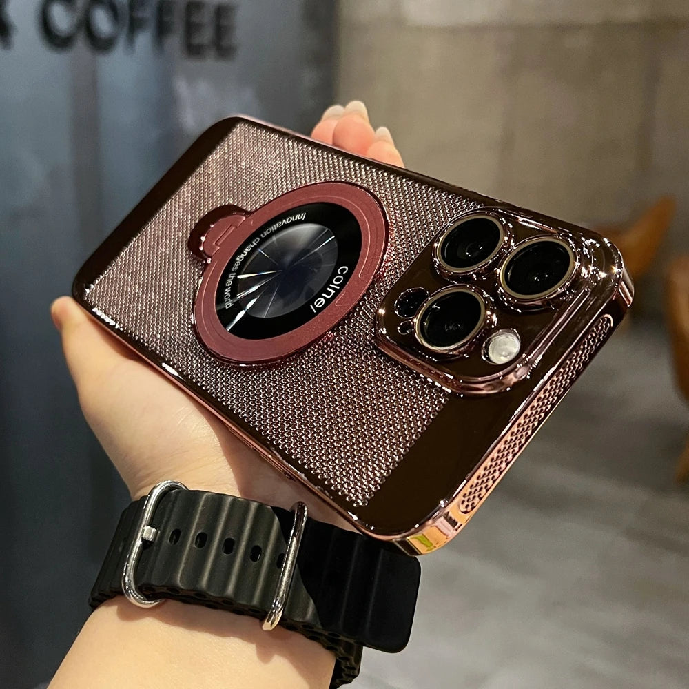 Magsafe Magnetic Stand Cooling Heat Dissipation Case for iPhone