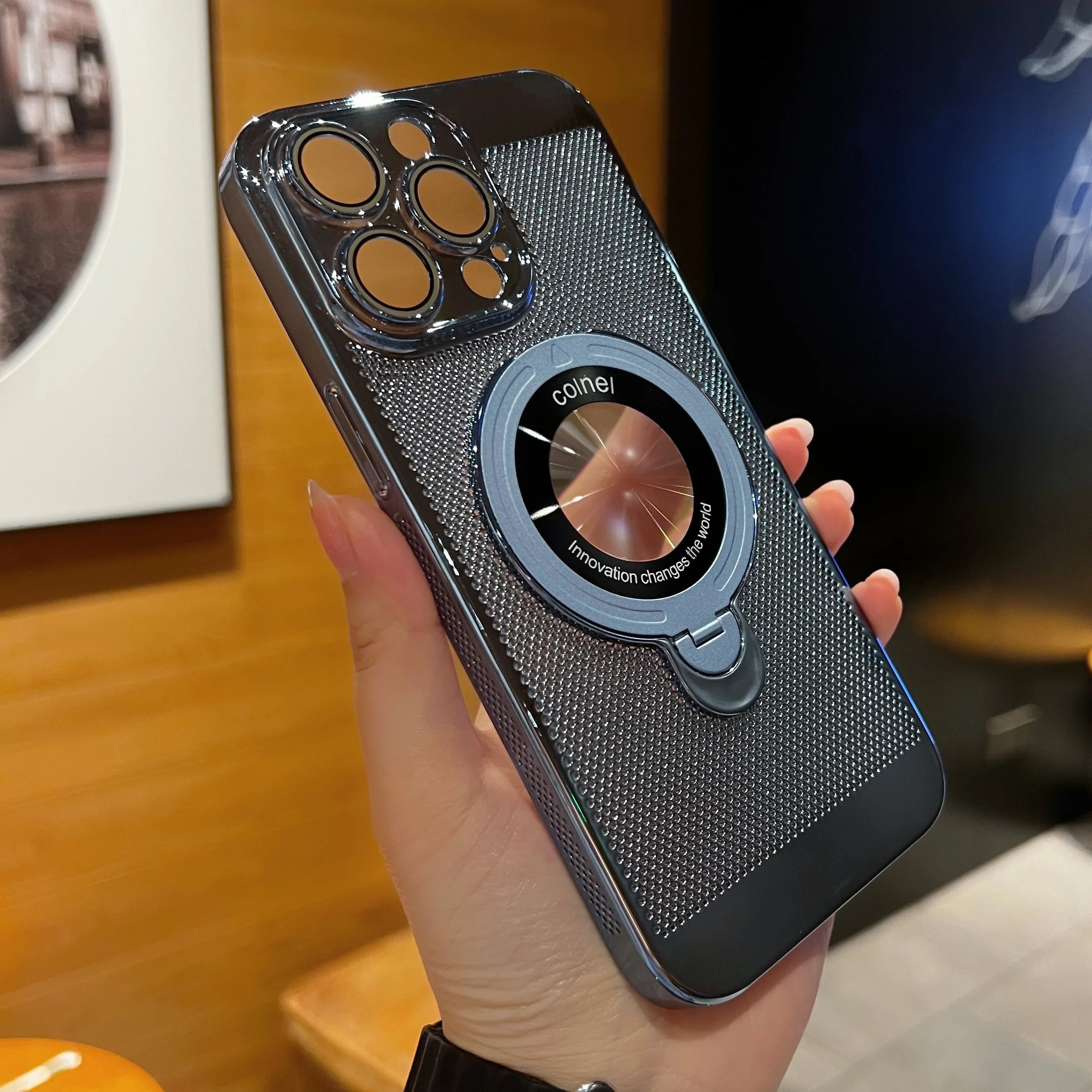 Magsafe Magnetic Stand Cooling Heat Dissipation Case for iPhone