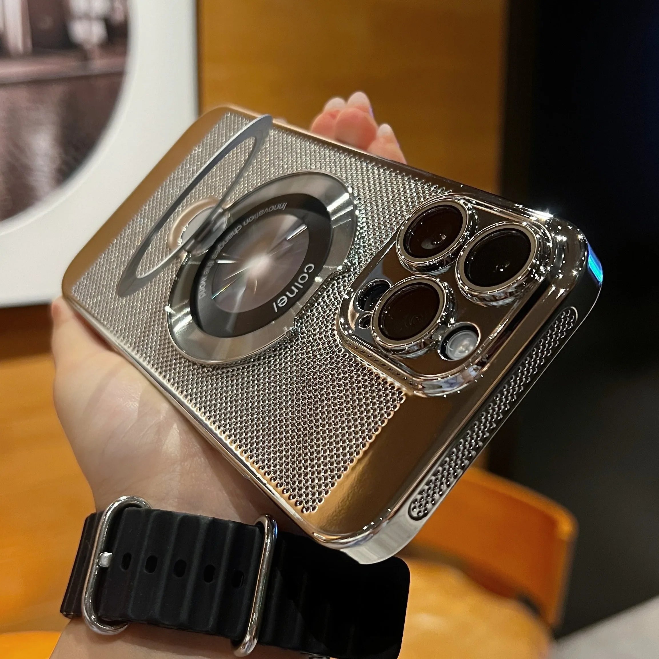 Magsafe Magnetic Stand Cooling Heat Dissipation Case for iPhone