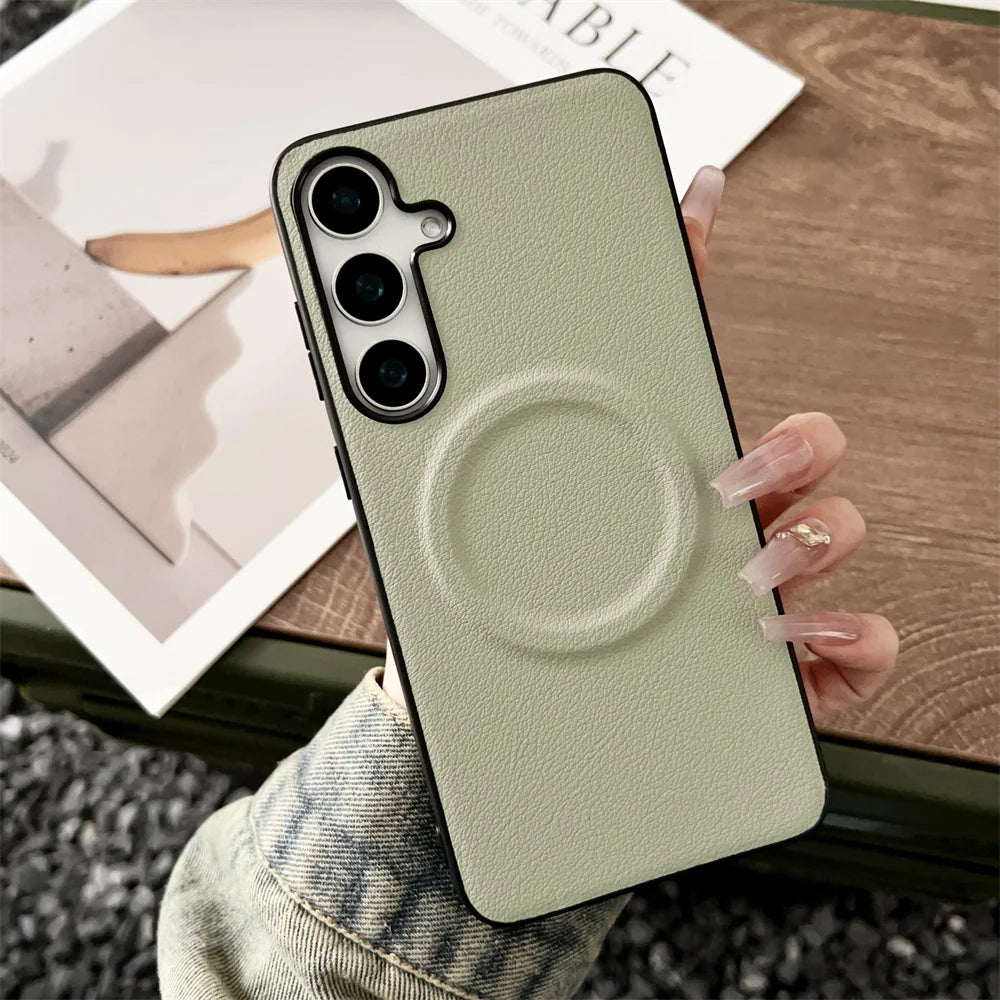 Magsafe Magnetic Leather Case For Samsung