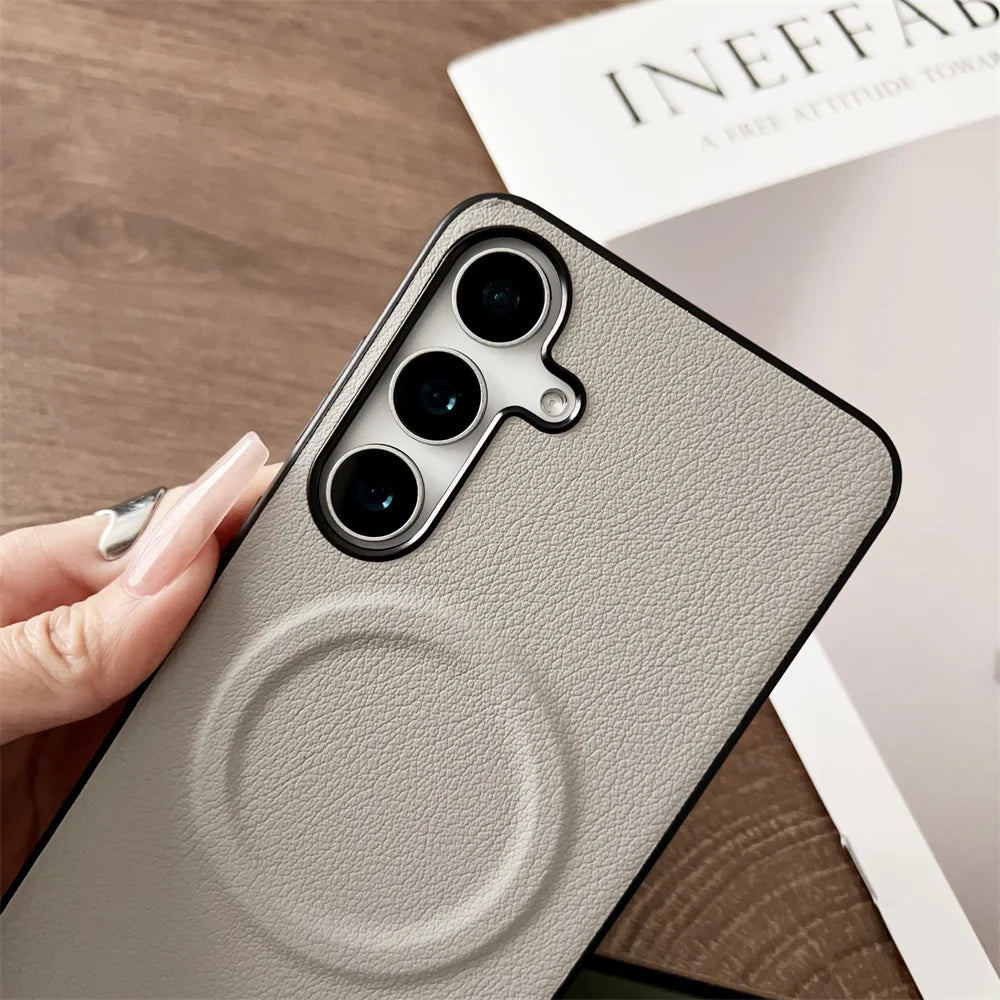 Magsafe Magnetic Leather Case For Samsung