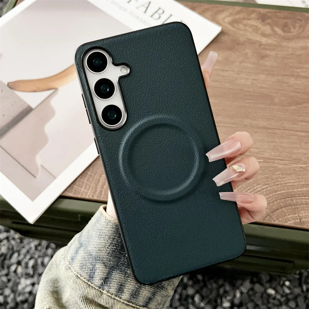 Magsafe Magnetic Leather Case For Samsung