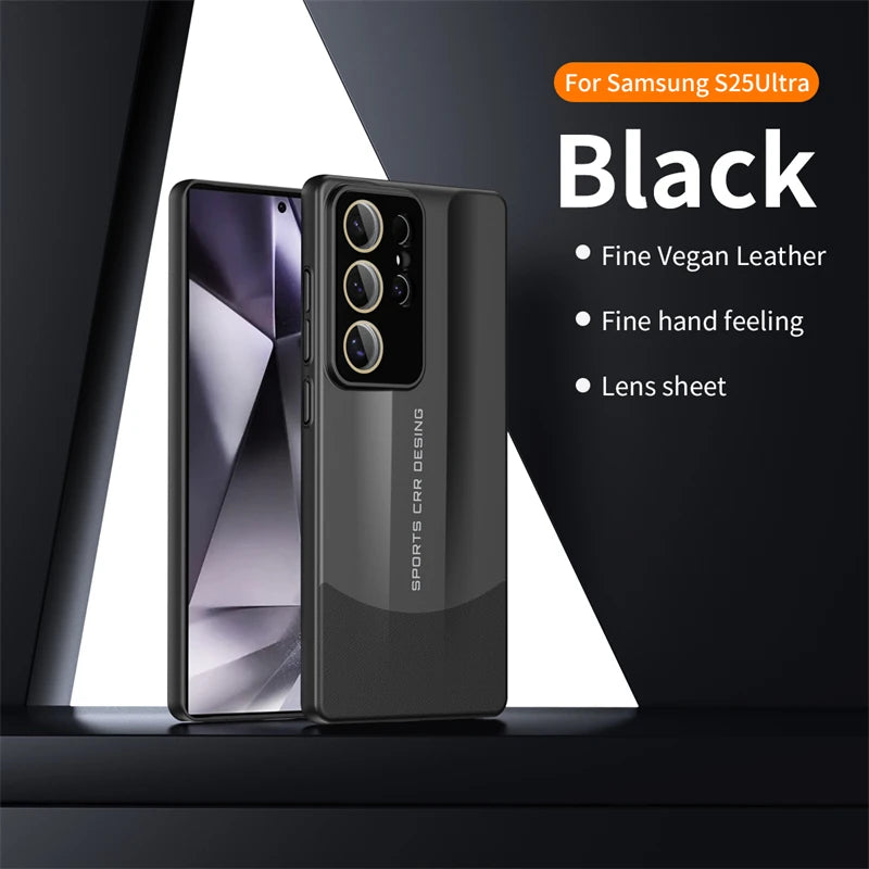 Full Lens Protection Shockproof Metallic Paint Hard Ultra-thin Case For Samsung