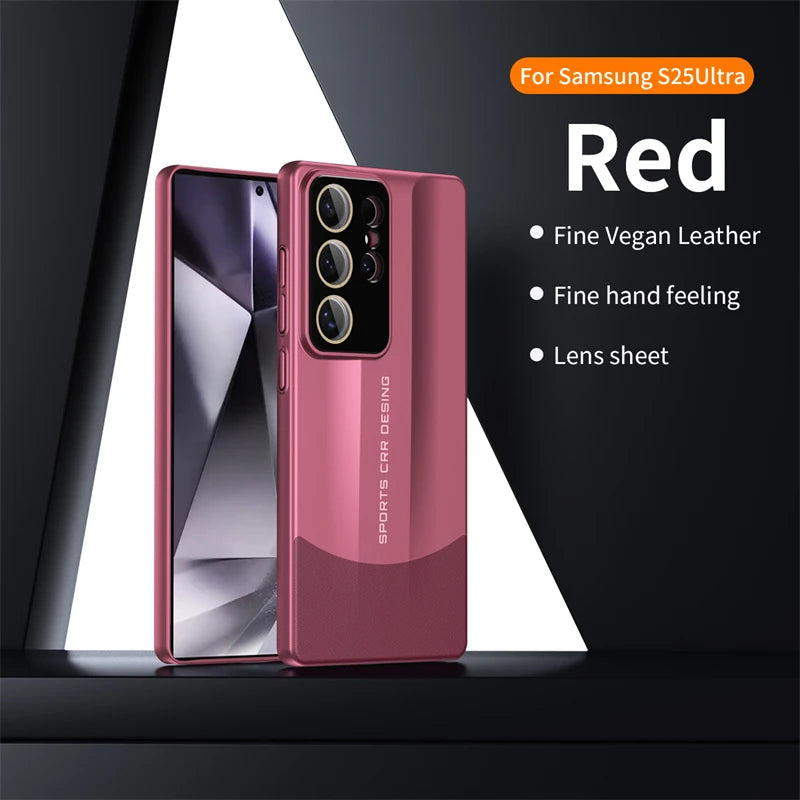 Full Lens Protection Shockproof Metallic Paint Hard Ultra-thin Case For Samsung