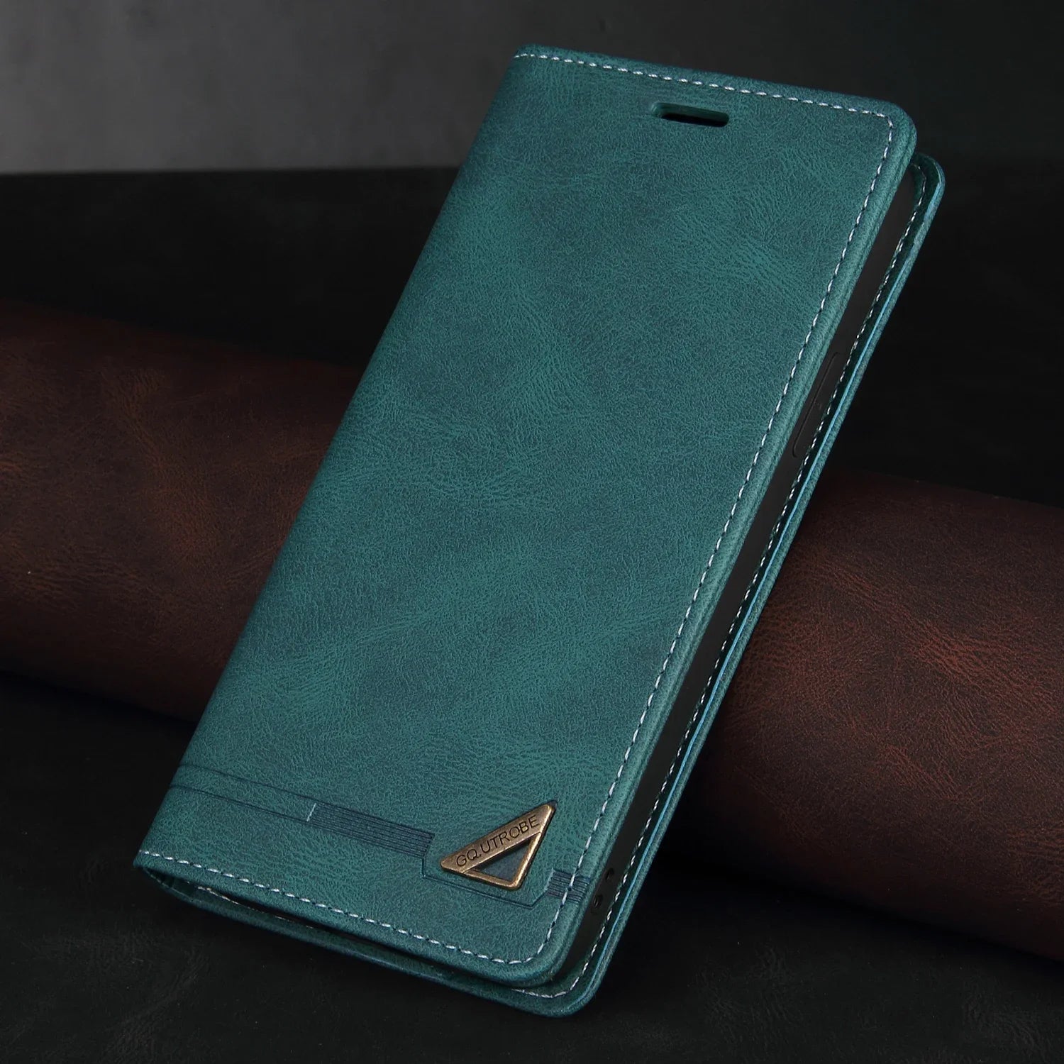 Luxury  Leather Flip Wallet Case For iPhone