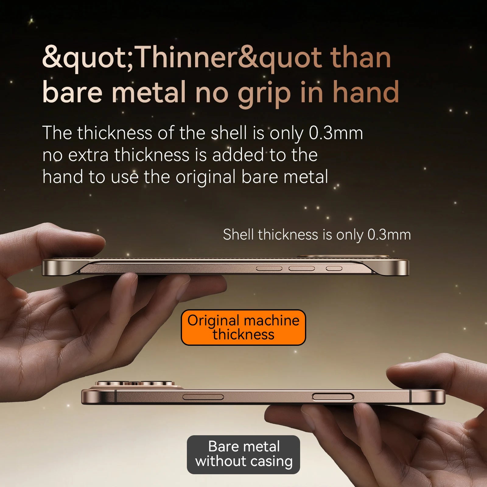 Luxury Shockproof No Borders Leather Case For iPhone