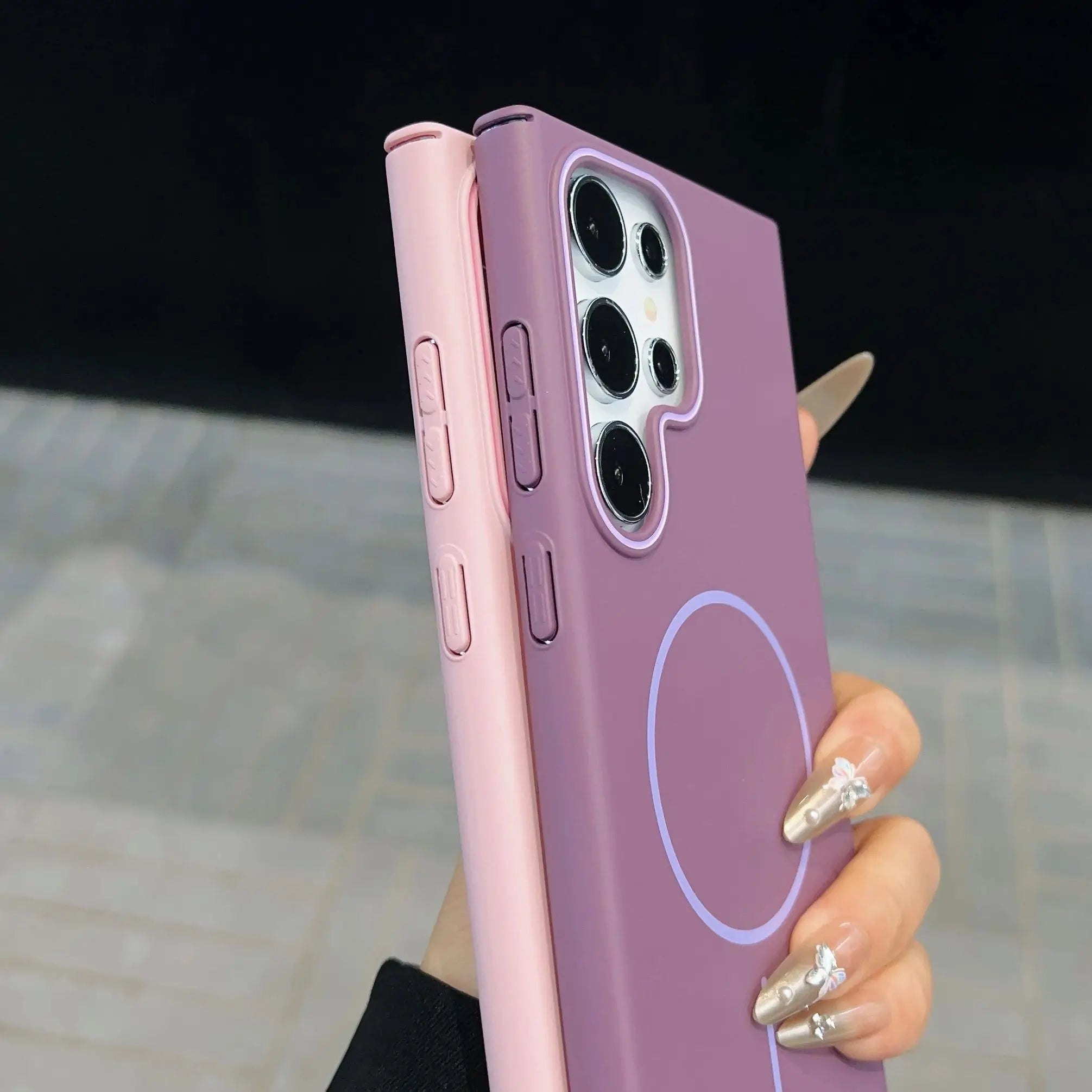 Magsafe Magnetic Slim Matte Hard Case For Samsung