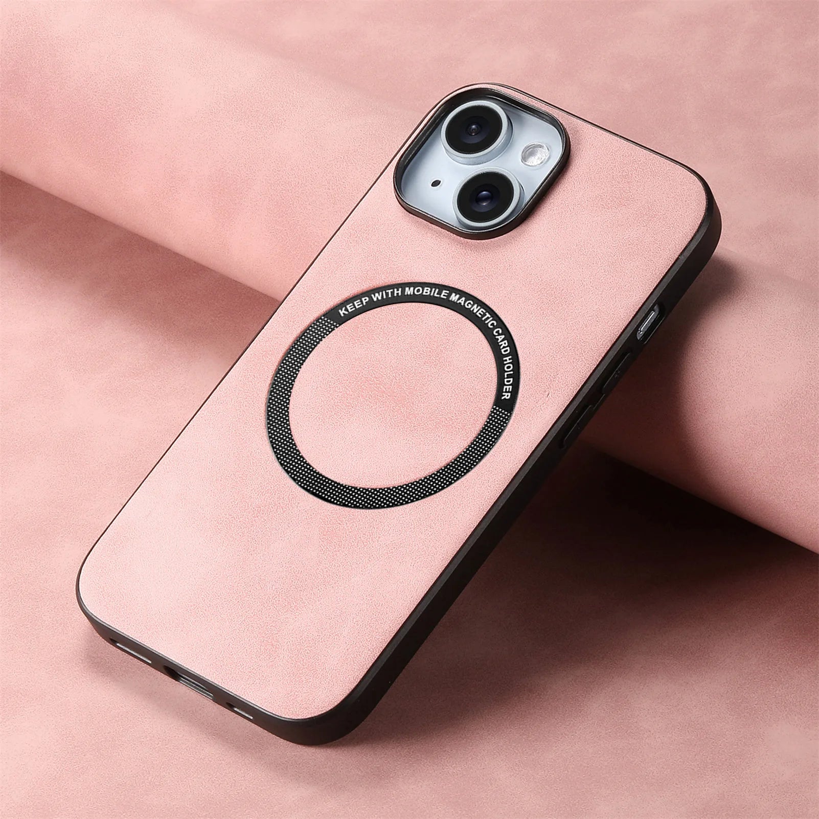 Magsafe Magnetic Luxury Suede Leather Case For iPhone