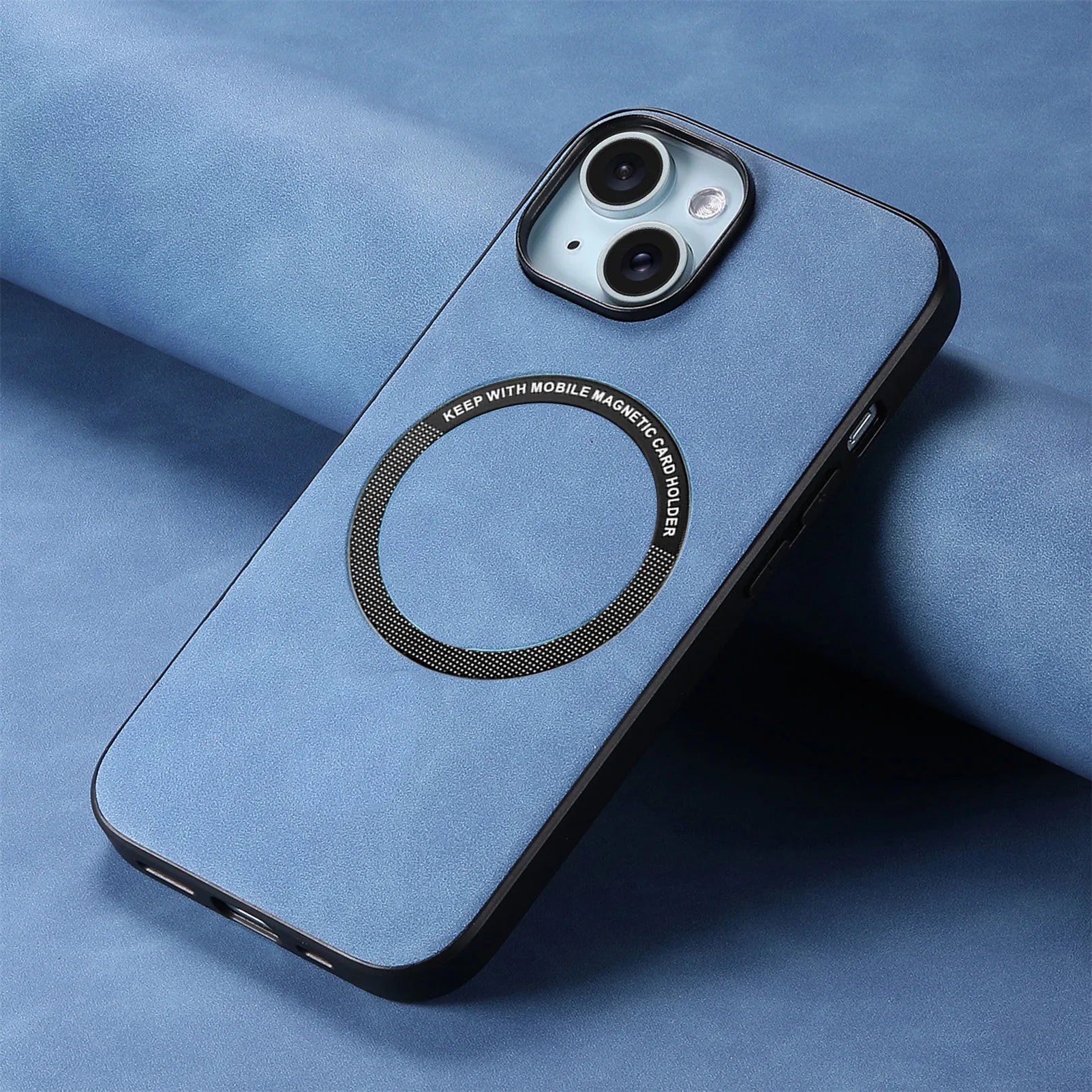 Magsafe Magnetic Luxury Suede Leather Case For iPhone