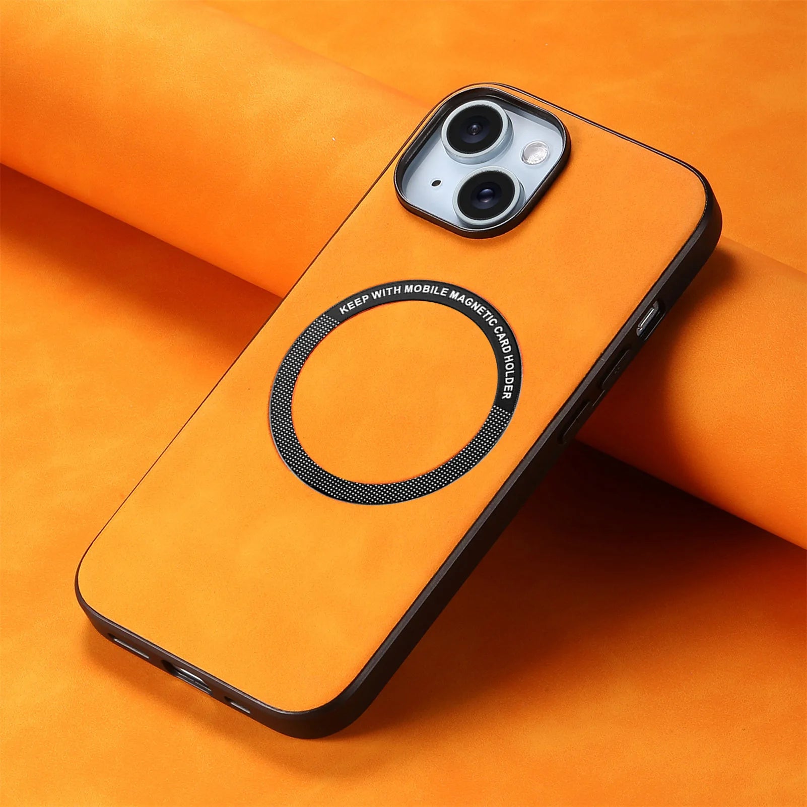 Magsafe Magnetic Luxury Suede Leather Case For iPhone