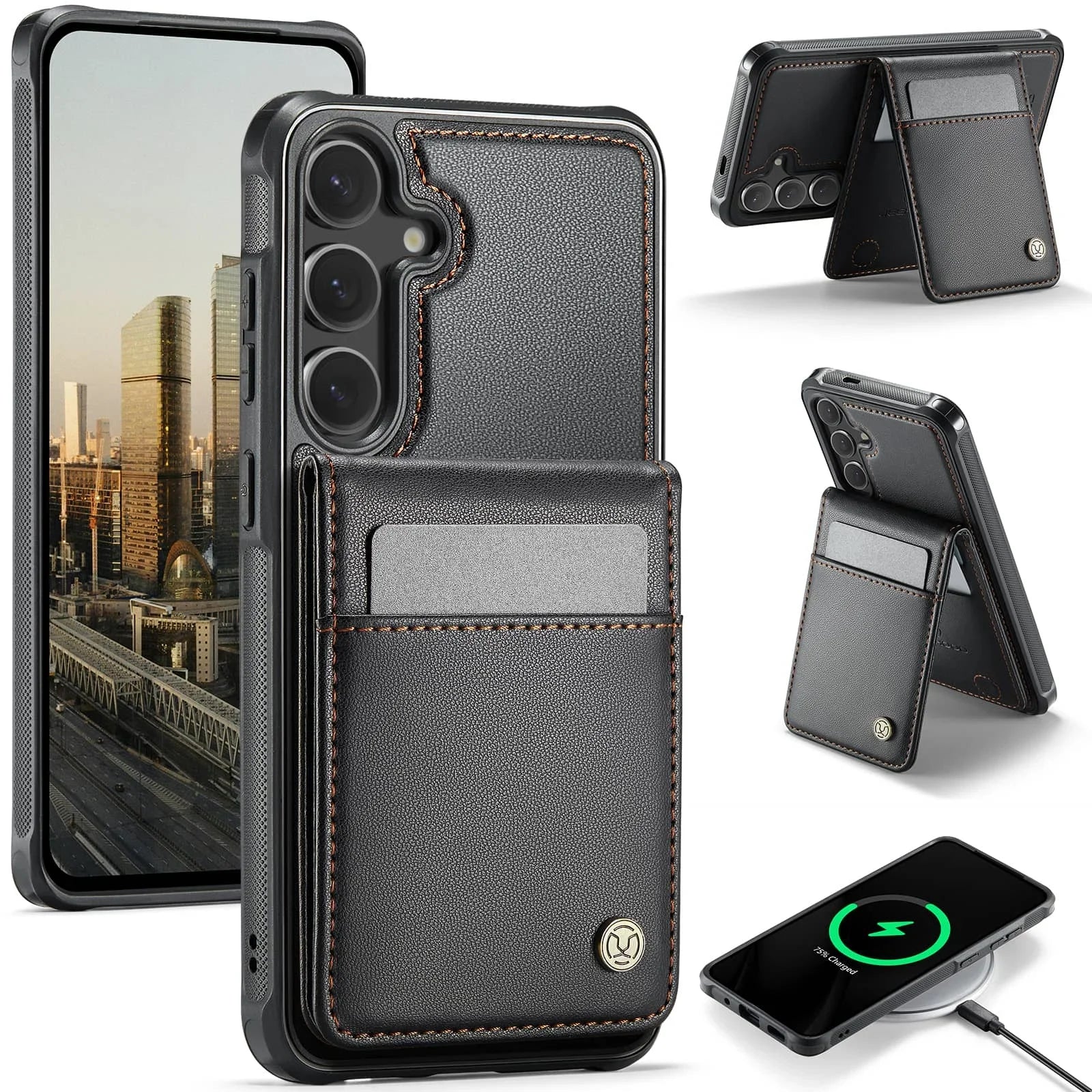 Magsafe Magnetic 2 in 1 Detachable Wallet Case For Samsung