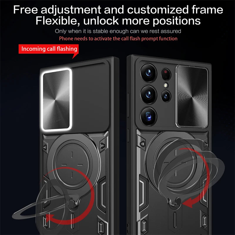 Magnetic Car Holder Shockproof Bumper Case For Samsung