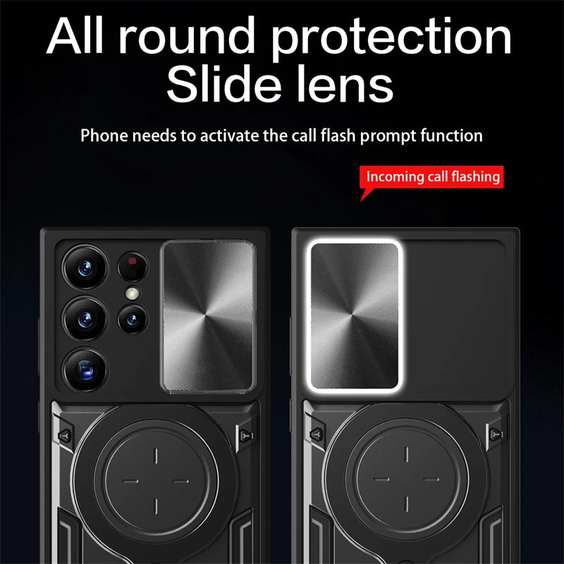 Magnetic Car Holder Shockproof Bumper Case For Samsung