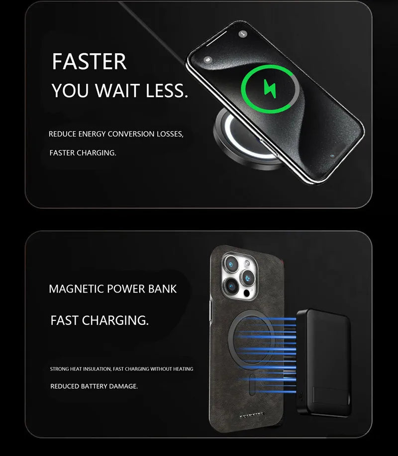 Matte electroplating magnetic half-cover case for iPhone