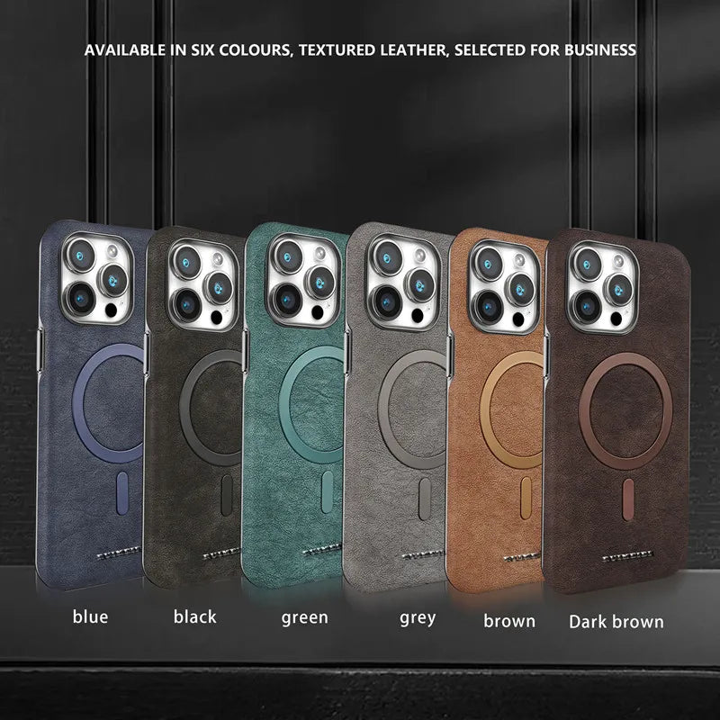 Matte electroplating magnetic half-cover case for iPhone