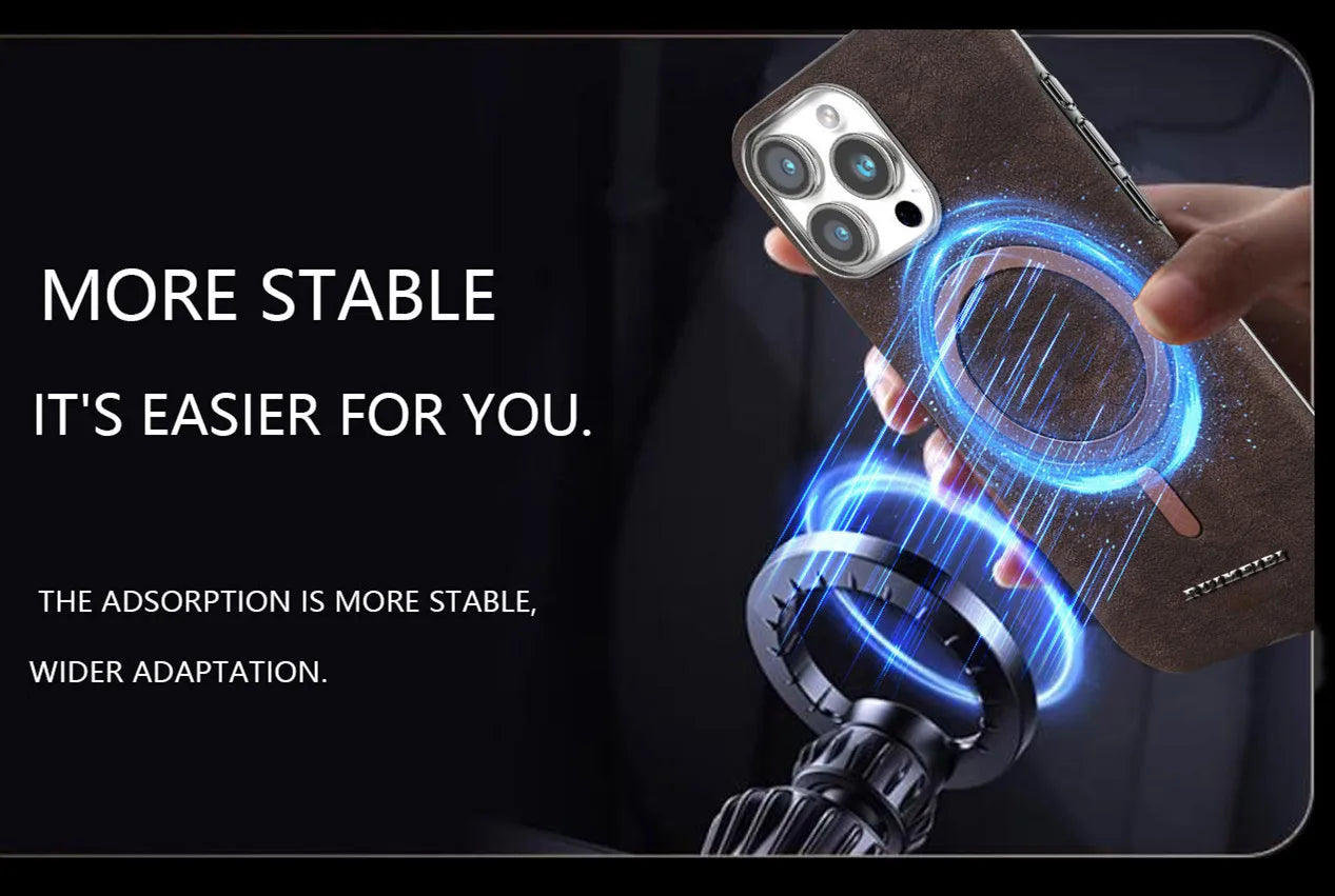 Matte electroplating magnetic half-cover case for iPhone